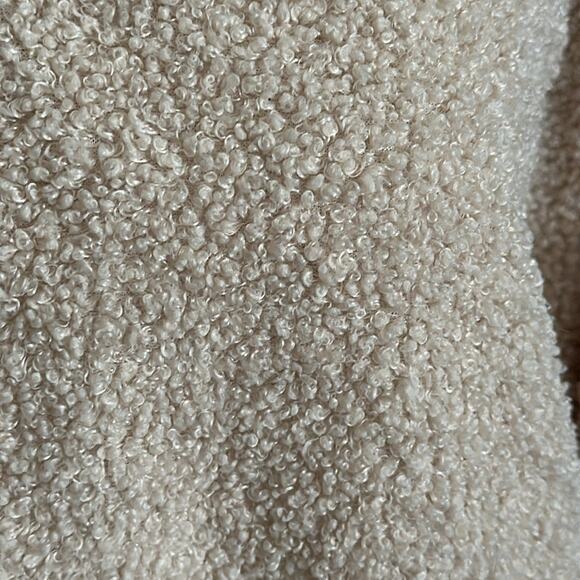 Topshop | Teddy Quarter Zip Cream Pullover Size 8 - Picture 6 of 14